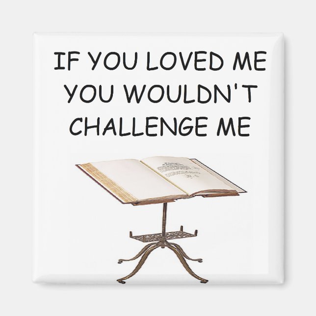 Íman piada do jogo de palavras (Frente)