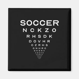 Íman Piada engraçada de futebol para quadro de optometr