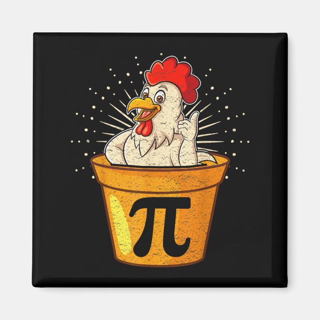 Íman Piada engraçada de matemática da panela de frango  (Frente)