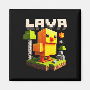 Íman Piada Pixel Frango Jogador Humor Meme 