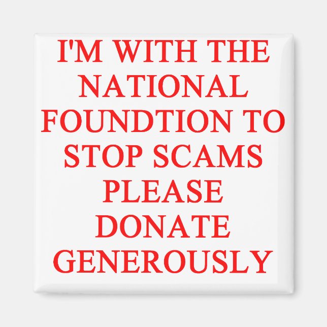 Íman Piada SCAMS e crooks (Frente)