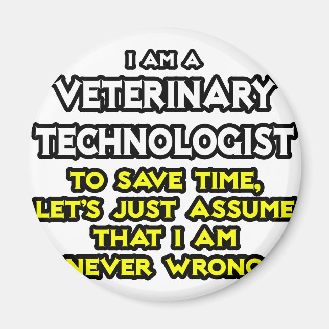 Íman Piada Veterinária Tecnológica ... Nunca Errado (Frente)