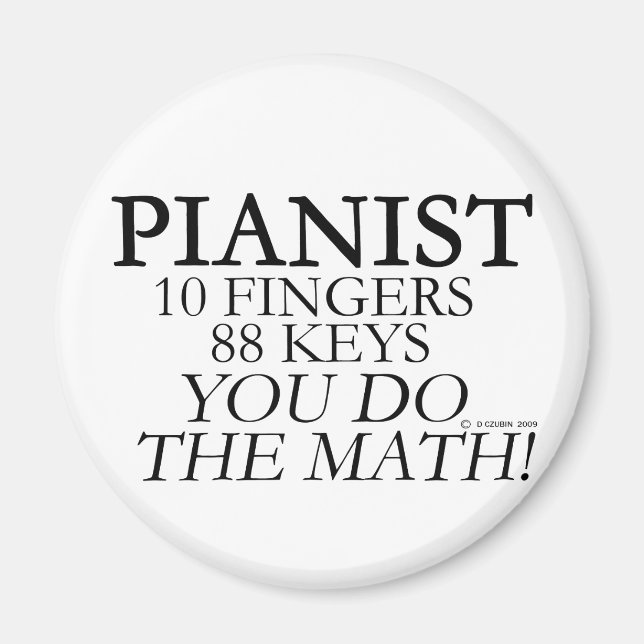 Íman Pianista 10 Dedos 88 Teclas (Frente)