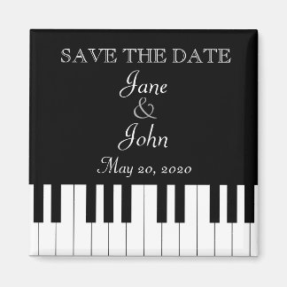 Íman Piano Keyboard Music Casamento Salvar A Data