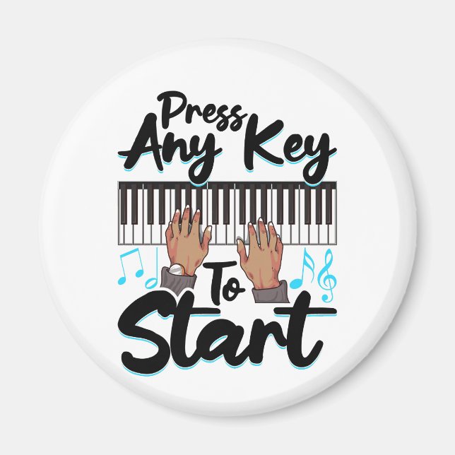 Íman Piano Pressione qualquer tecla para Star Pianista  (Frente)