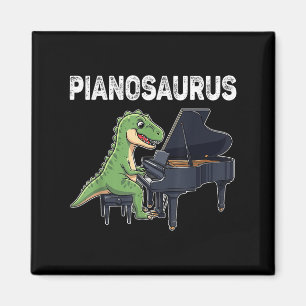 Íman Pianossauro Engraçado Dinossauro Jogando Piano Kid