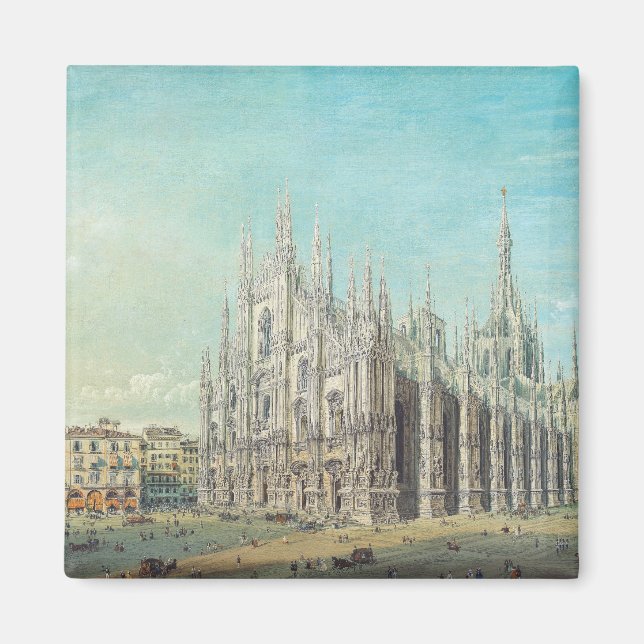 Íman Piazza del Duomo em Milão, por Carlo Bossoli (Frente)