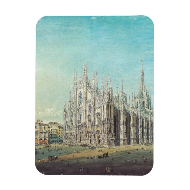 Íman Piazza del Duomo em Milão, por Carlo Bossoli (Vertical)