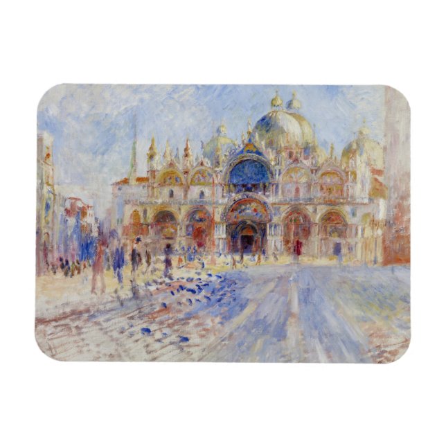 Íman Piazza San Marco, Veneza, 1881 (óleo na canvas) (Horizontal)