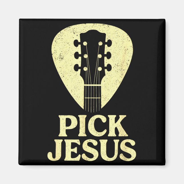 Íman Pick Jesus - Christian Guitar Worship Pastor  (Frente)