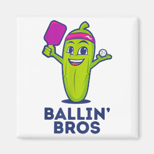 Íman Pickle Ballin' Bros - Oferece Amigos, Irmãos Ou