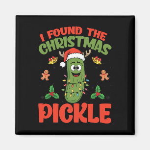 Íman Pickle Santa Hat Xmas Lights - Encontrei O Natal