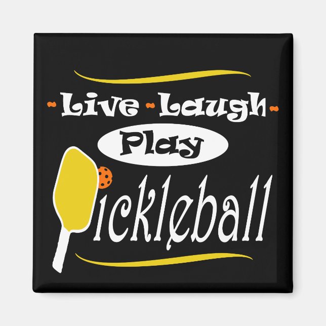 Íman Pickleball Gift Live Ria Tocar Bola de Picles (Frente)