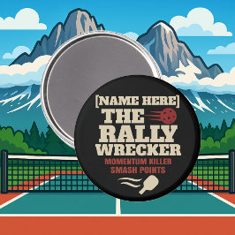 Íman Pickleball Nome Personalizado O DESTRUIDOR DE RALL