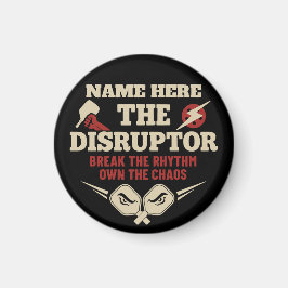 Íman Pickleball Nome Personalizado O Disruptor