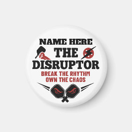 Íman Pickleball Nome Personalizado O Disruptor