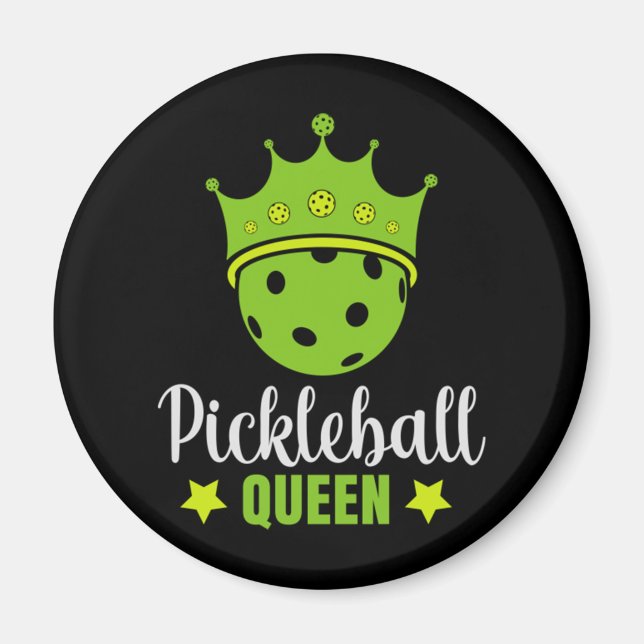 Íman Pickleball Queen Funny Pickle Queen (Frente)