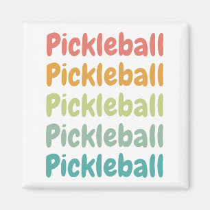 Íman Pickleball Retro Jogador de Pickleball