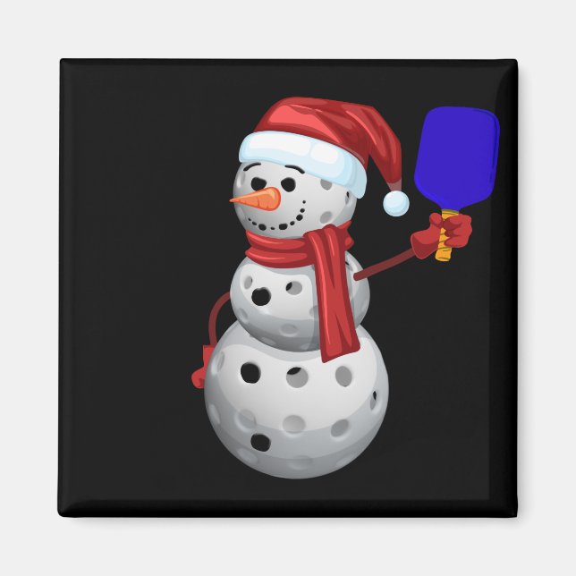 Íman Pickleball Snowman (Frente)