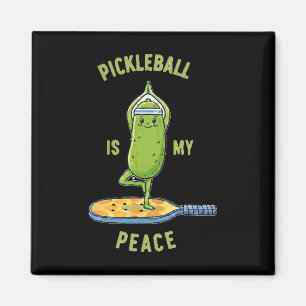 Íman Picklell É Minha Paz Tee Pickle Engraçado Ioga No