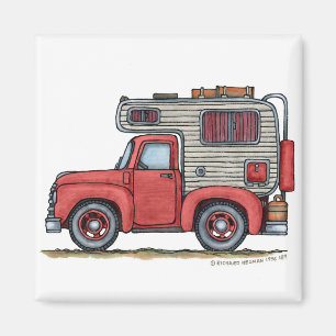 Íman Pickup Truck Camper RV Magnets