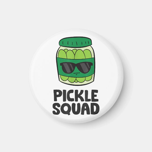 Íman Picle Lover Team Picles Engraçado Pickle Squad (Frente)