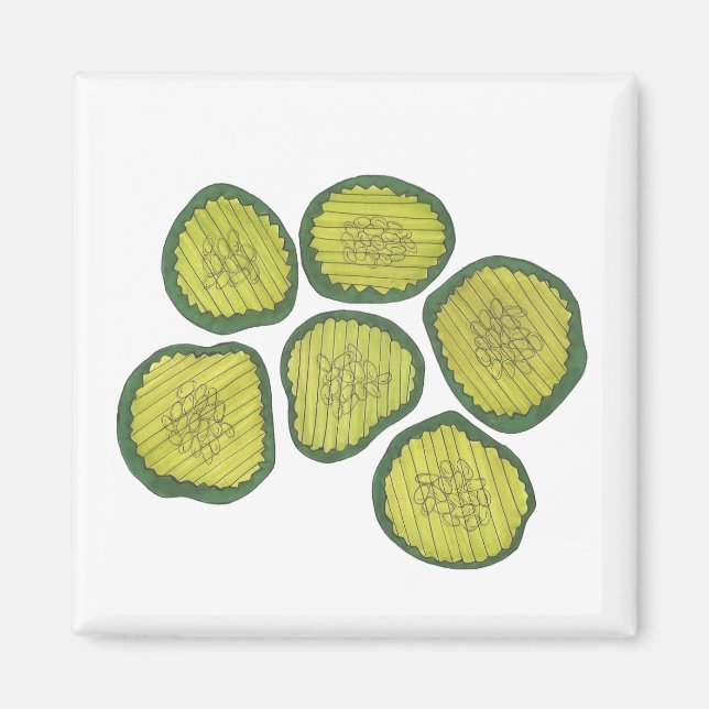 Íman Picles caseiros de cozinha doce (Frente)