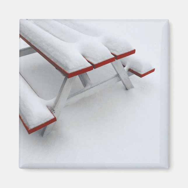 Íman picnic de neve (Frente)