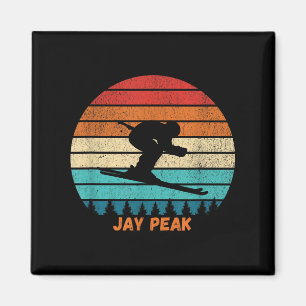 Íman Pico de Jay Vermont Rtro Sunset Pico Vermont Skiie