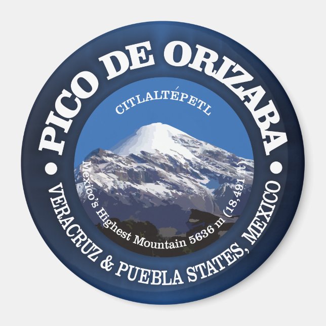 Íman Pico de Orizaba (Citaltepetl) (Frente)