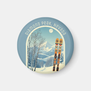 Íman Pico Diamond Nevada Lago Tahoe souvenir de esqui 
