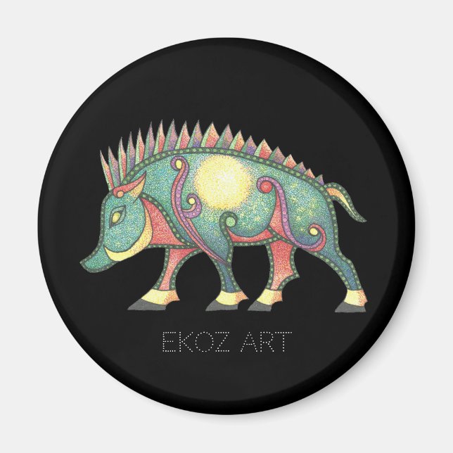 Íman Pictic Boar Sun (Frente)