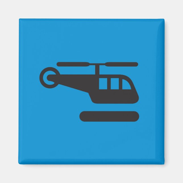 Íman Pictograma Magnet, Helicóptero (Frente)