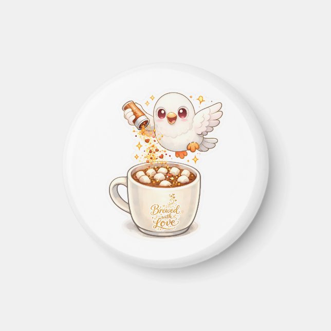 Íman pidgy's coffee glitter v1  (Frente)