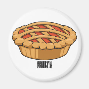 Íman Pie cartoon illustration