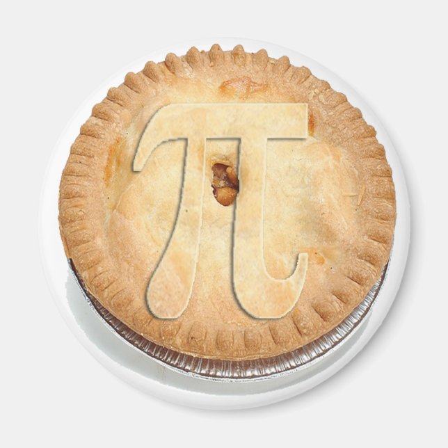 Íman PIE CRUST! Cutie Pie - Celebre o Dia Pi! estoque (Frente)
