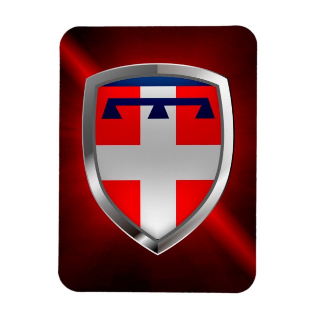 Íman Piemonte - Emblema Metálico (Vertical)