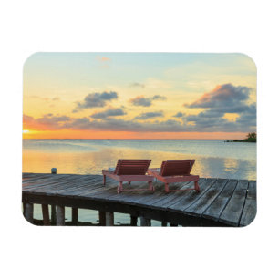 Íman Pier com vista para o oceano, Belize