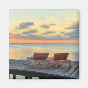 Íman Pier com vista para o oceano, Belize