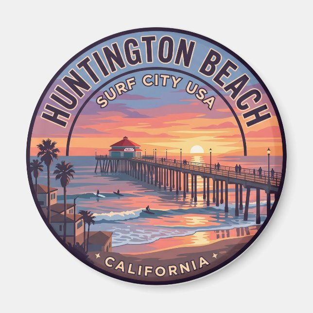 Íman Pier de Huntington Beach EUA (Frente)