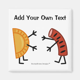 Íman Pierogi & Kielbasa - customizáveis