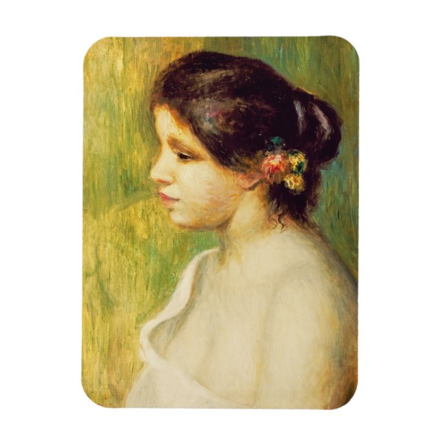 Íman Pierre A Renoir | Jovens mulheres com flores na or (Vertical)