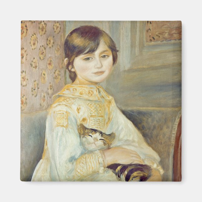 Íman Pierre A Renoir | Julie Manet com Cat (Frente)