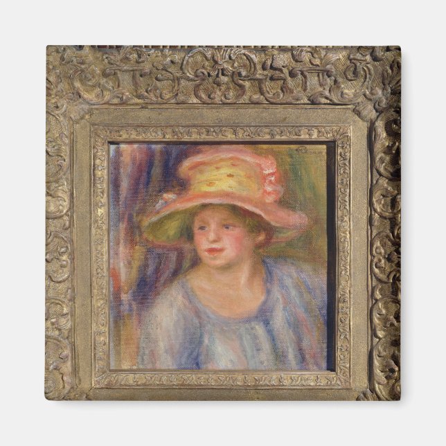 Íman Pierre A Renoir | Mulher com chapéu (Frente)