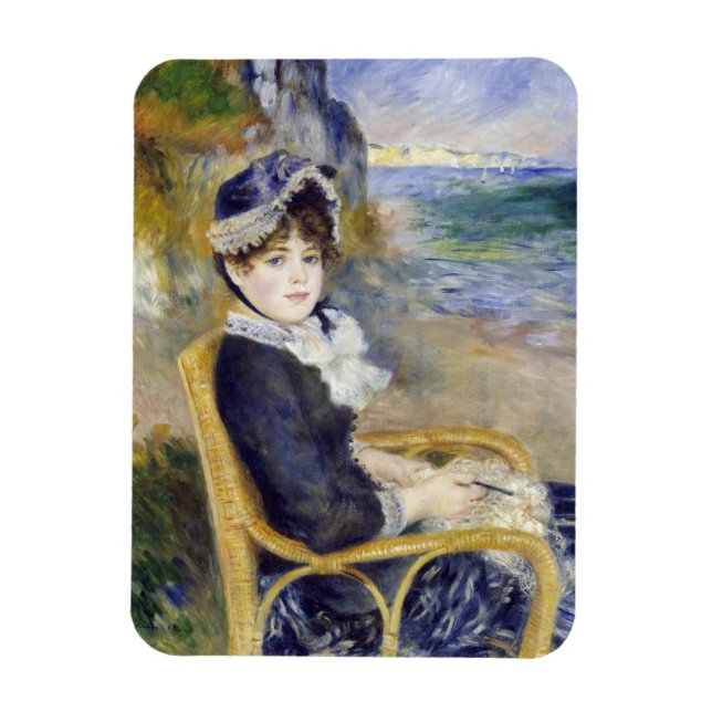 Íman Pierre-Auguste Renoir - À Beira-Mar (Vertical)