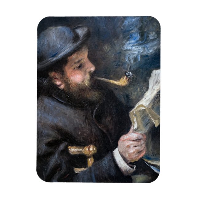 Íman Pierre-Auguste Renoir - Claude Monet Leitura (Vertical)