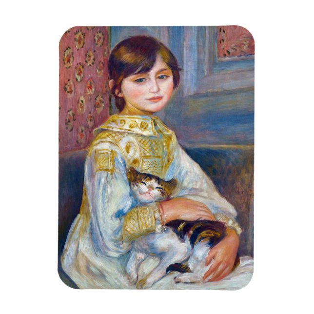 Íman Pierre-Auguste Renoir - Criança com Gato (Vertical)