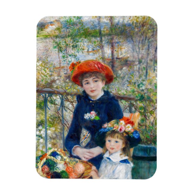 Íman Pierre-Auguste Renoir - Duas irmãs no Terrace (Vertical)