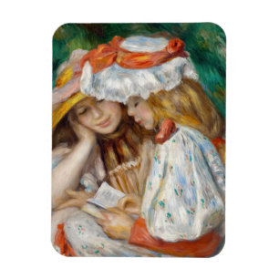 Íman Pierre-Auguste Renoir - Duas Meninas Lendo