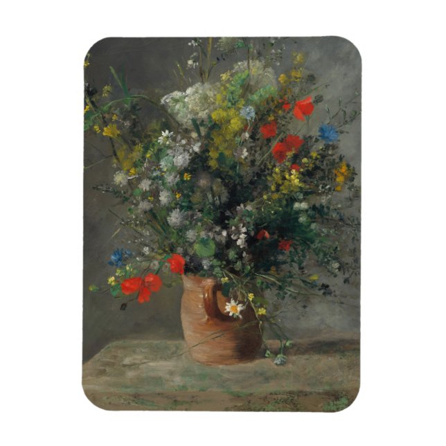Íman Pierre-Auguste Renoir - Flores num Vase 1866 (Vertical)